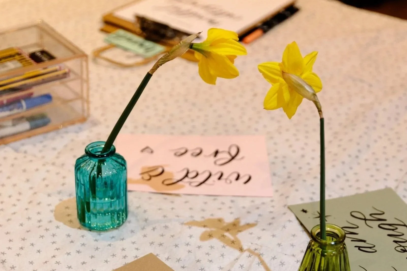 Spring Equinox Calligraphy Workshop with Sophie Eloise Calligraphy
