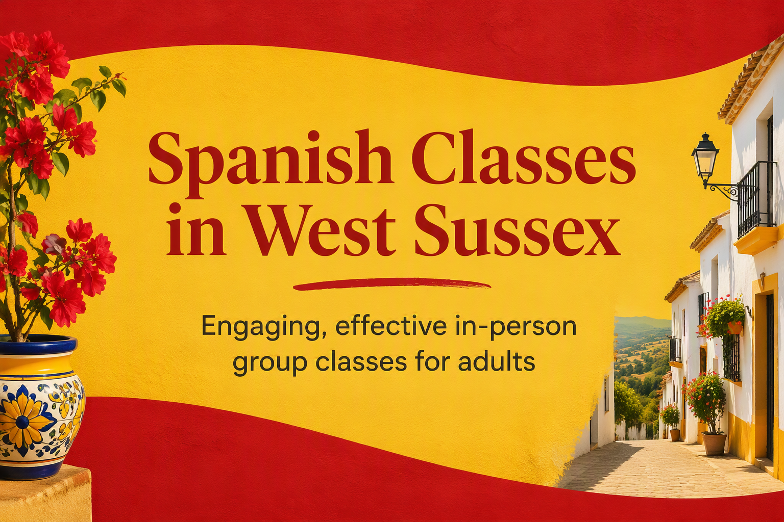 "Spanish Classes in West Sussex. Enagaging, effective in-person group classes for adults"