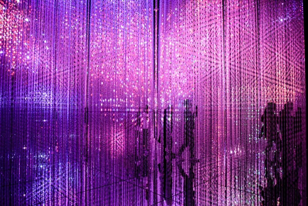 Light installation in a Tokyo art gallery