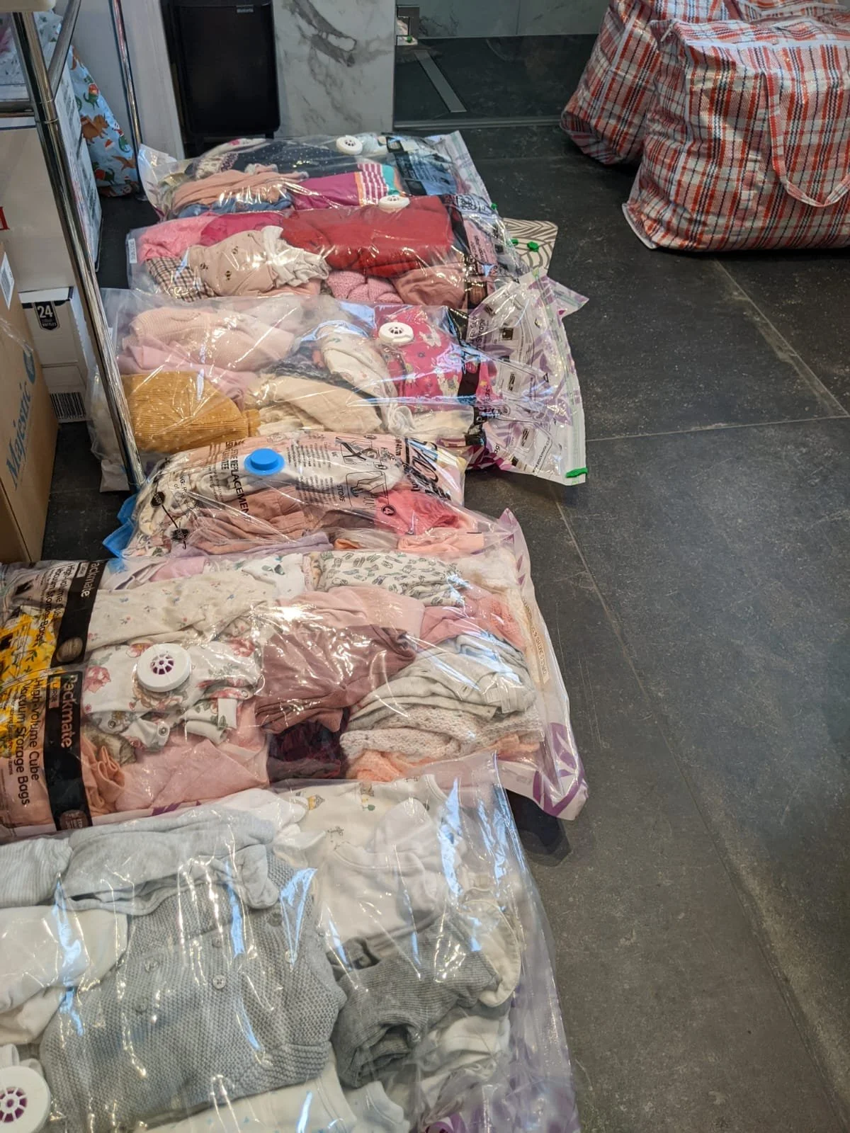 Categorising and packing loft contents