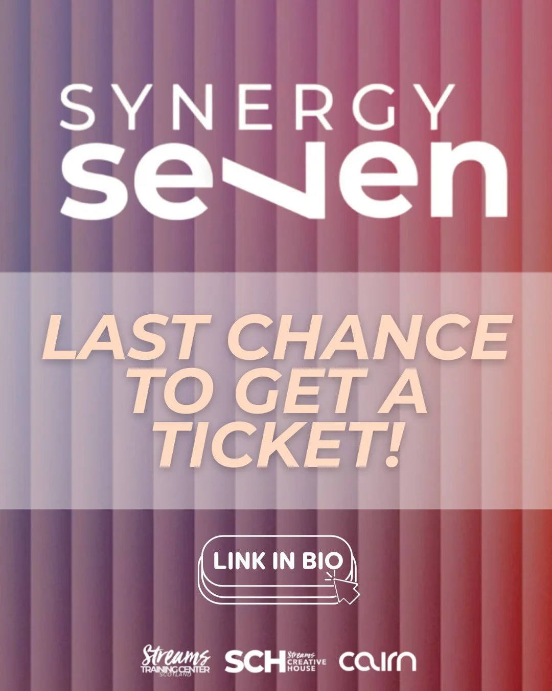 We still have a few spots available for this weekend's conference, and we would love for you to be there! Click the link in our bio to secure your spot now. See you Saturday! 🎉

#synergyseven #conference #lastchance
