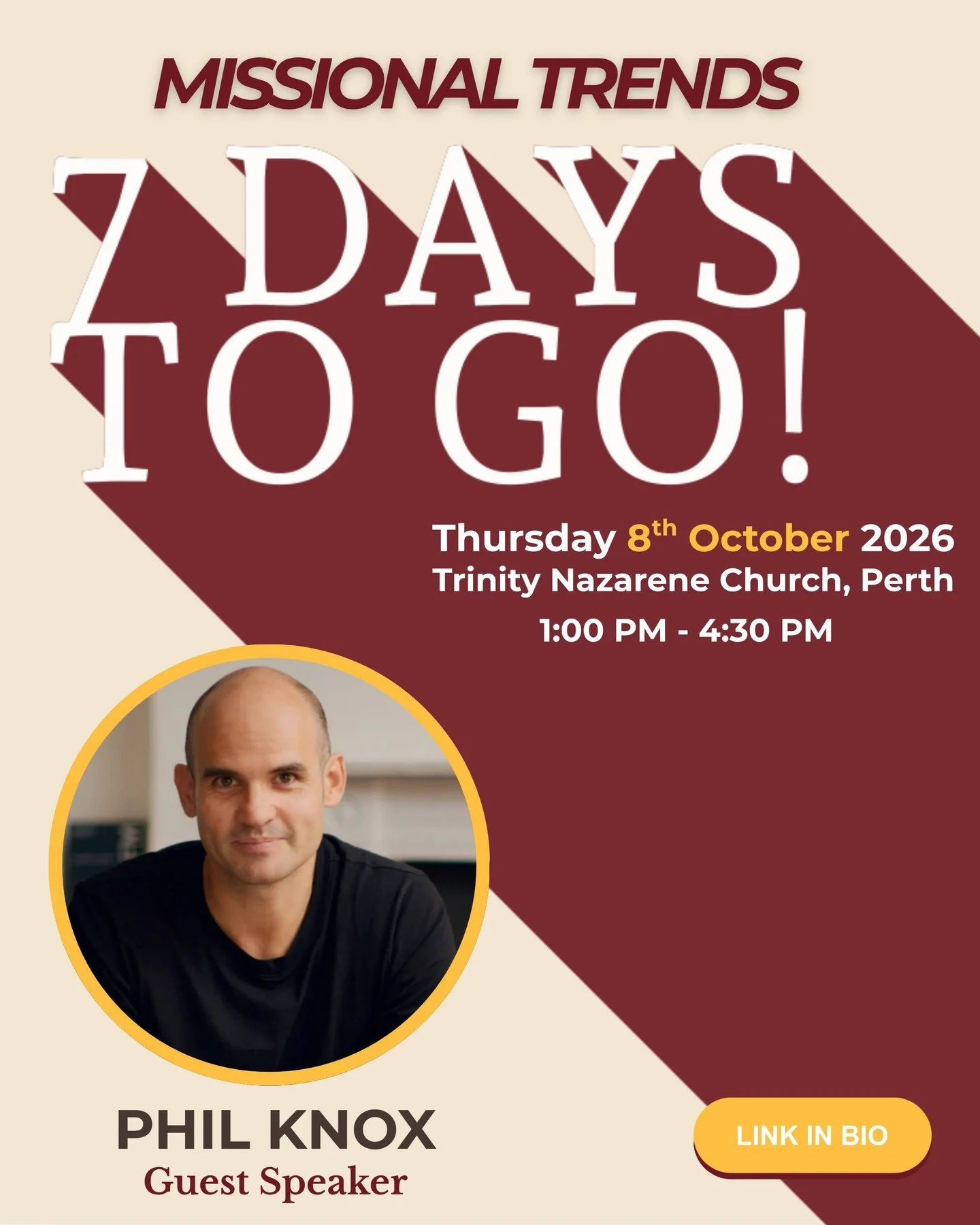 We still have tickets for the Missional Trends event with Phil Knox! 🎟️ Click the link in our bio to grab yours now. We can&rsquo;t wait to see many of you there for an amazing afternoon! 🌟

#missionaltrends #churchevent #cairnscotland #cairn