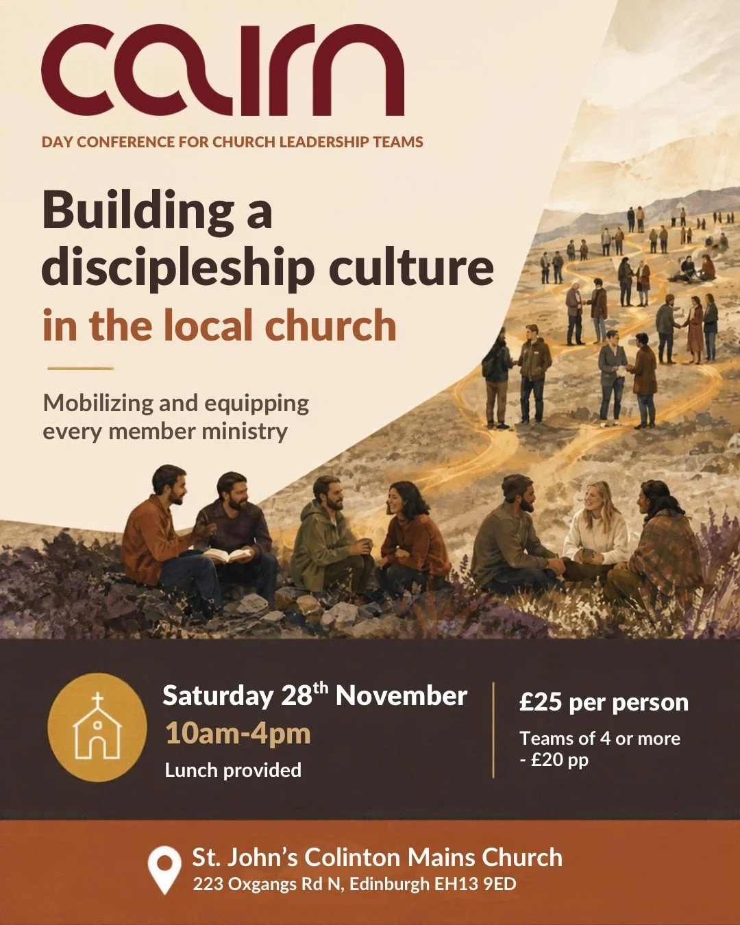 Join us for our upcoming conference focused on cultivating a discipleship culture within local churches. Visit our website for details and to secure your spot, whether individually or as a group.

 Discounts on group bookings! 🌟

#DISCIPLESHIP #CONF