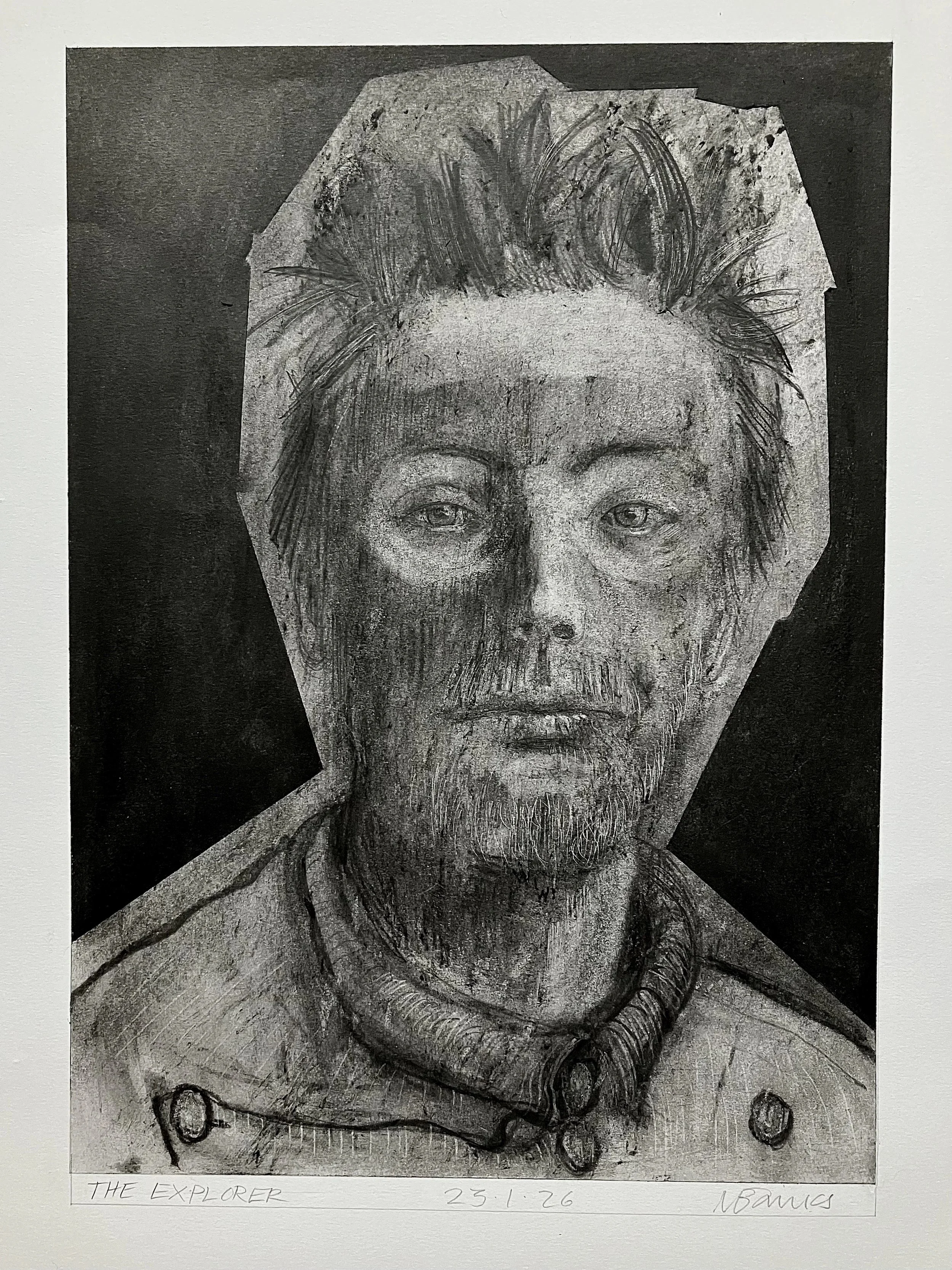 'The Explorer' 20206   Paper and graphite on paper    32 x 23 cm