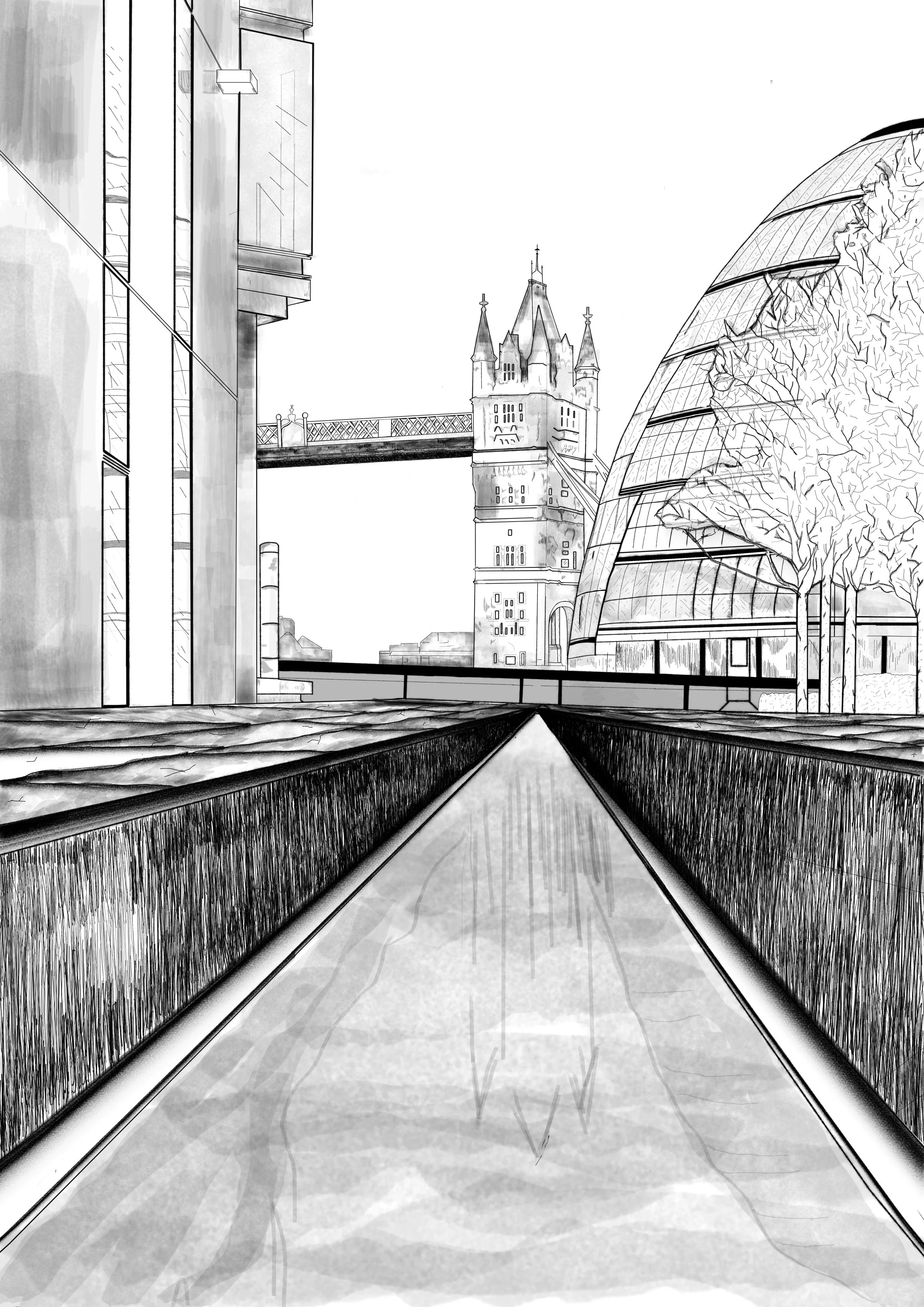 Architectural Study- London Bridge 001