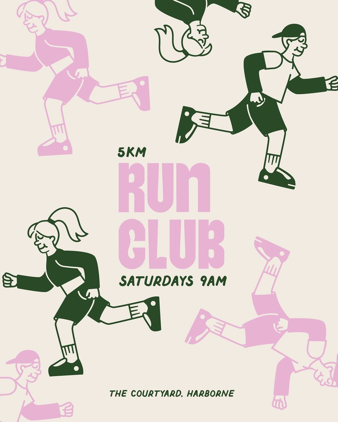 New graphics👀👀👀 for the awesome @thecourtyard.harborne ! We wanted some awesome new characters to add to the courtyard team that matched the cool original barista characters created at the start of the brand.Aand these perky little joggers have sl