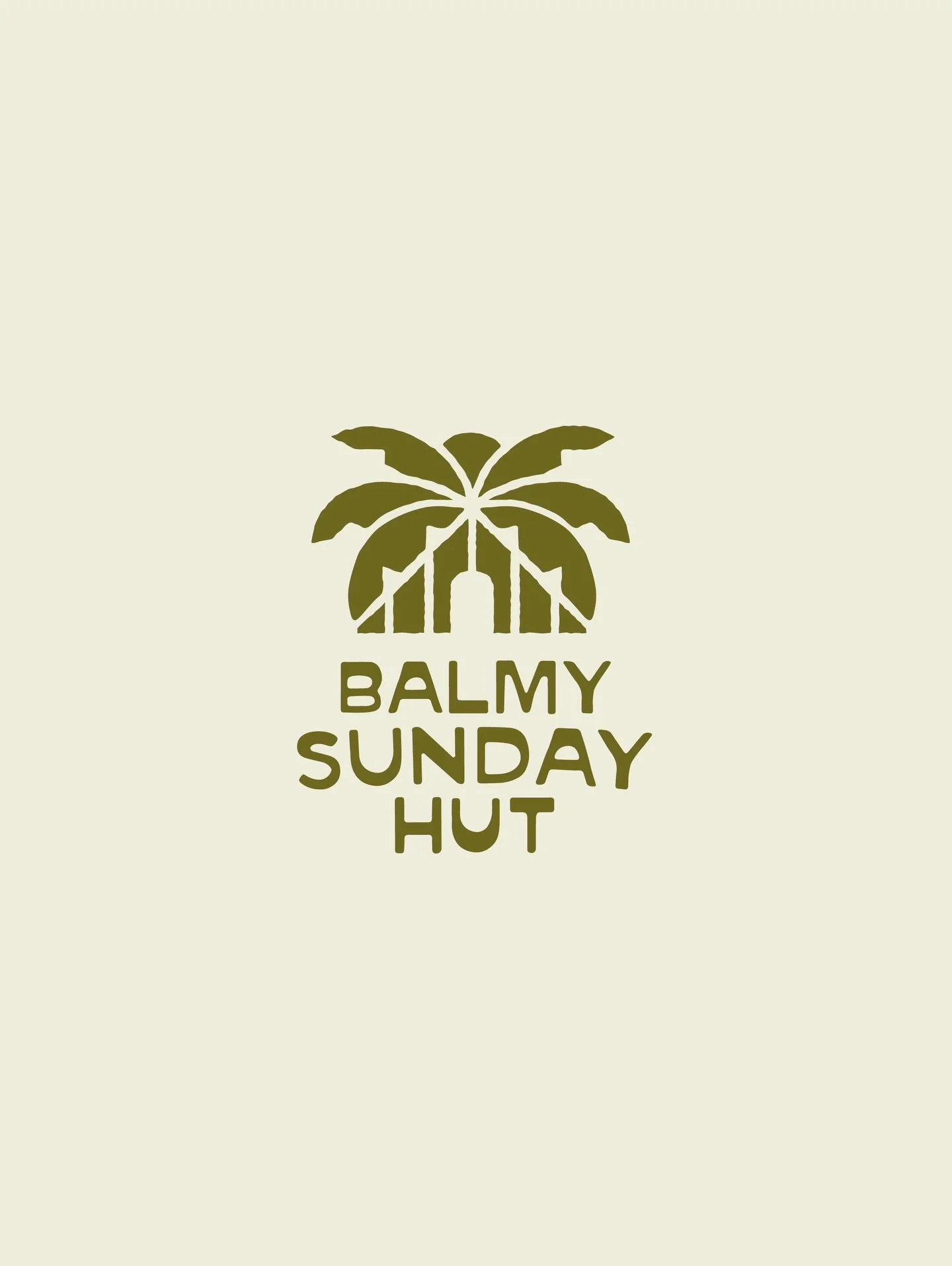 Balmy Sunday Hut 🌴
A mineral SPF built around the idea that your sunscreen is your shelter.

When we started this one, the category felt loud &mdash; bright blues, aggressive oranges, everything shouting for attention. So we pulled it back.

Muted o