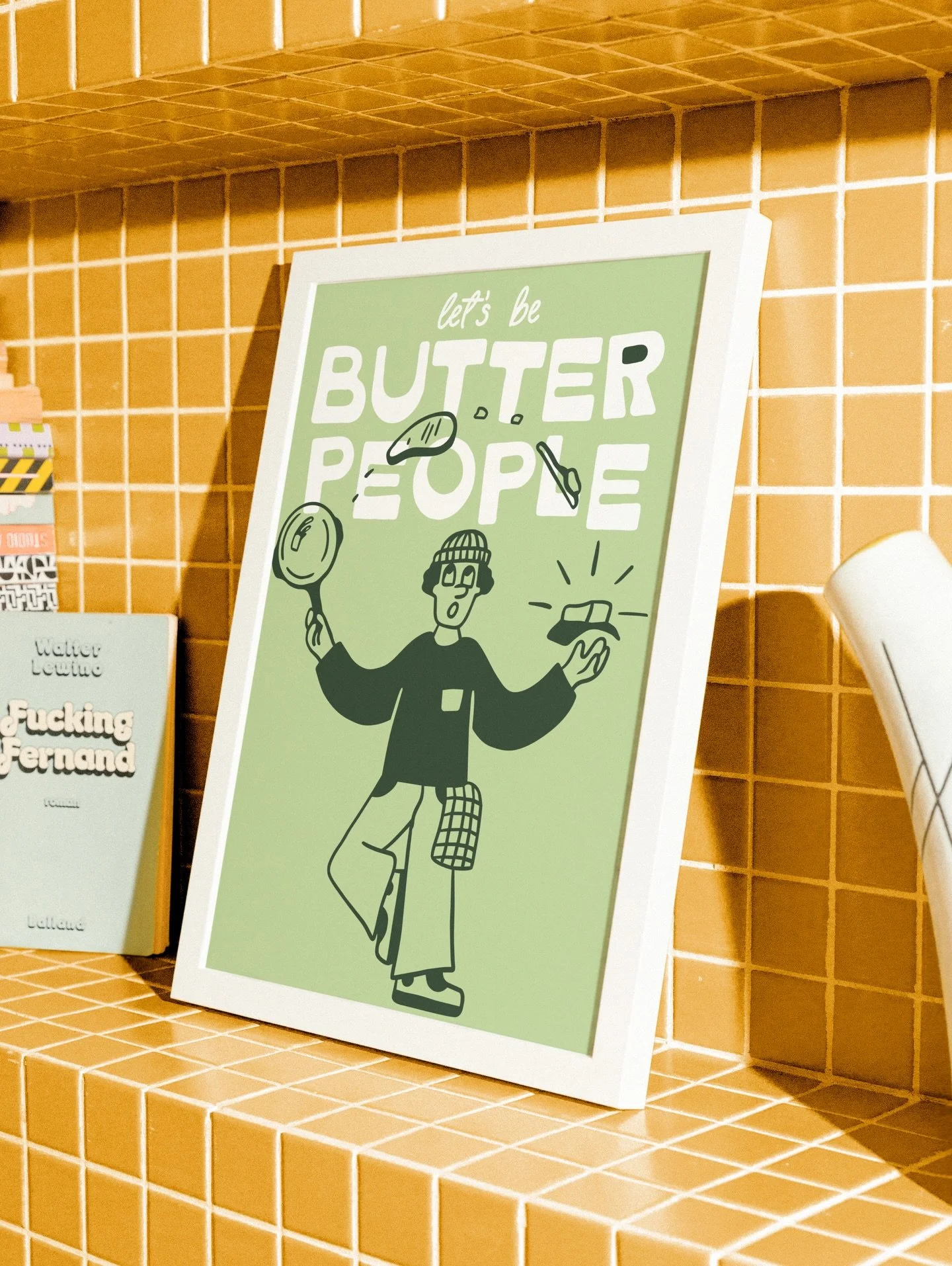 More butter people! In total we created 7 characters for this brand 1 for each flavour and then 3 to play around with across marketing and other brand touch points. 

When there&rsquo;s not enough space to showcase them in full we drop down to just t