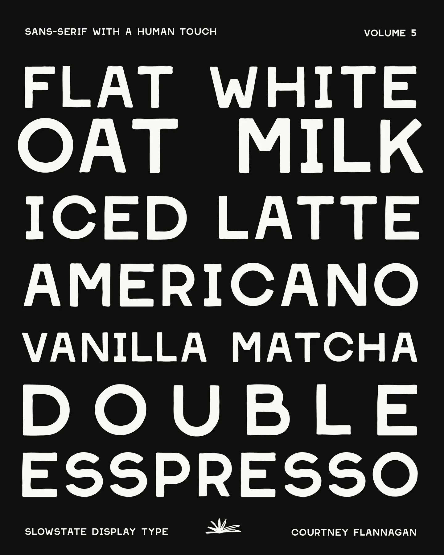 Slowstate is here a font fit for your cool designer needs 😱 inspired by motto western type and chalk boards this uppercase font even makes your coffee order look cool 😎 

Download from my website link in bio 🔗

#typography #fontdesign #typedesign