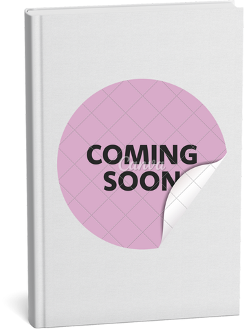 Book cover with a "Coming Soon" sticker on a plain background.