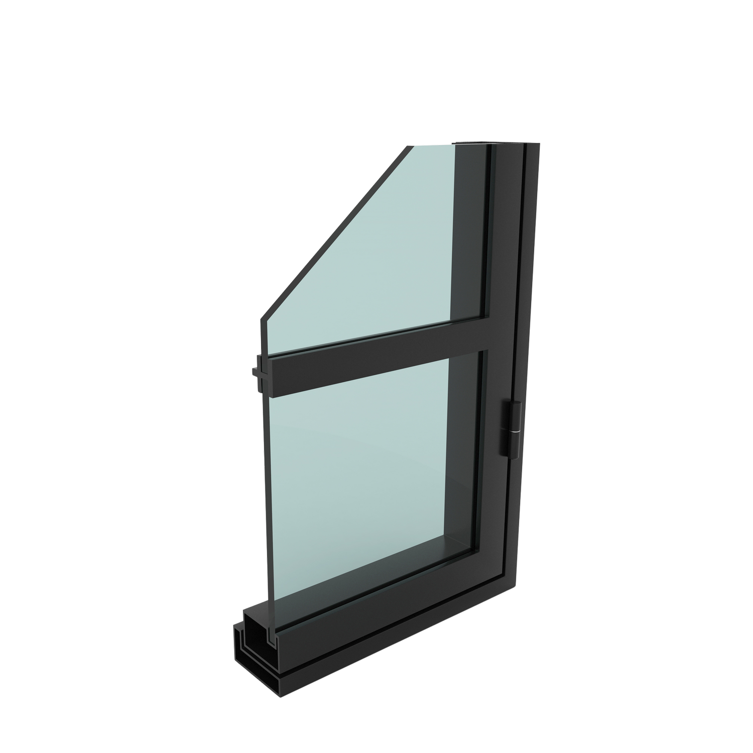 Slimline Series steel jamb and door leaf profile