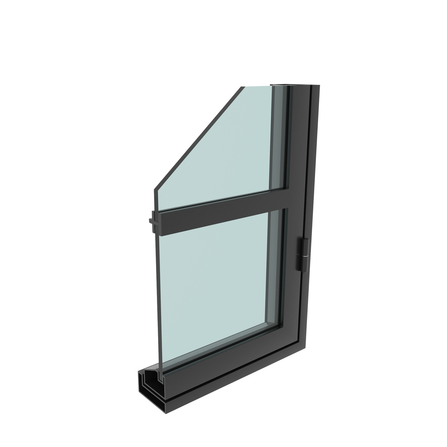 Slimline sloped head profile