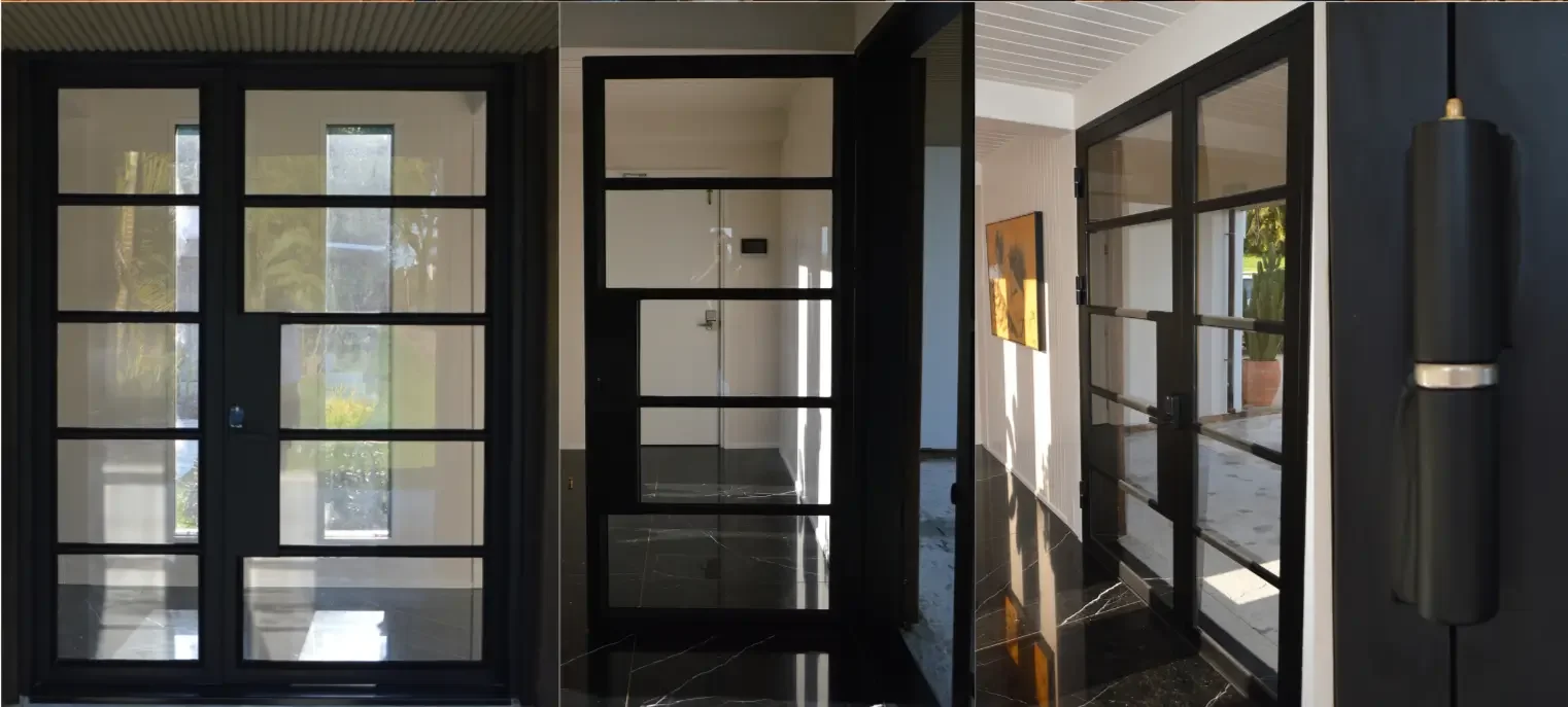 Steel Front door with side light