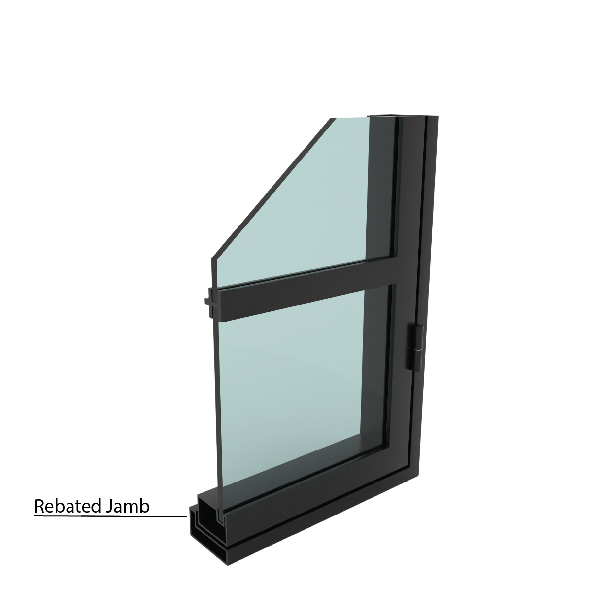 Slimline rebated jamb detail