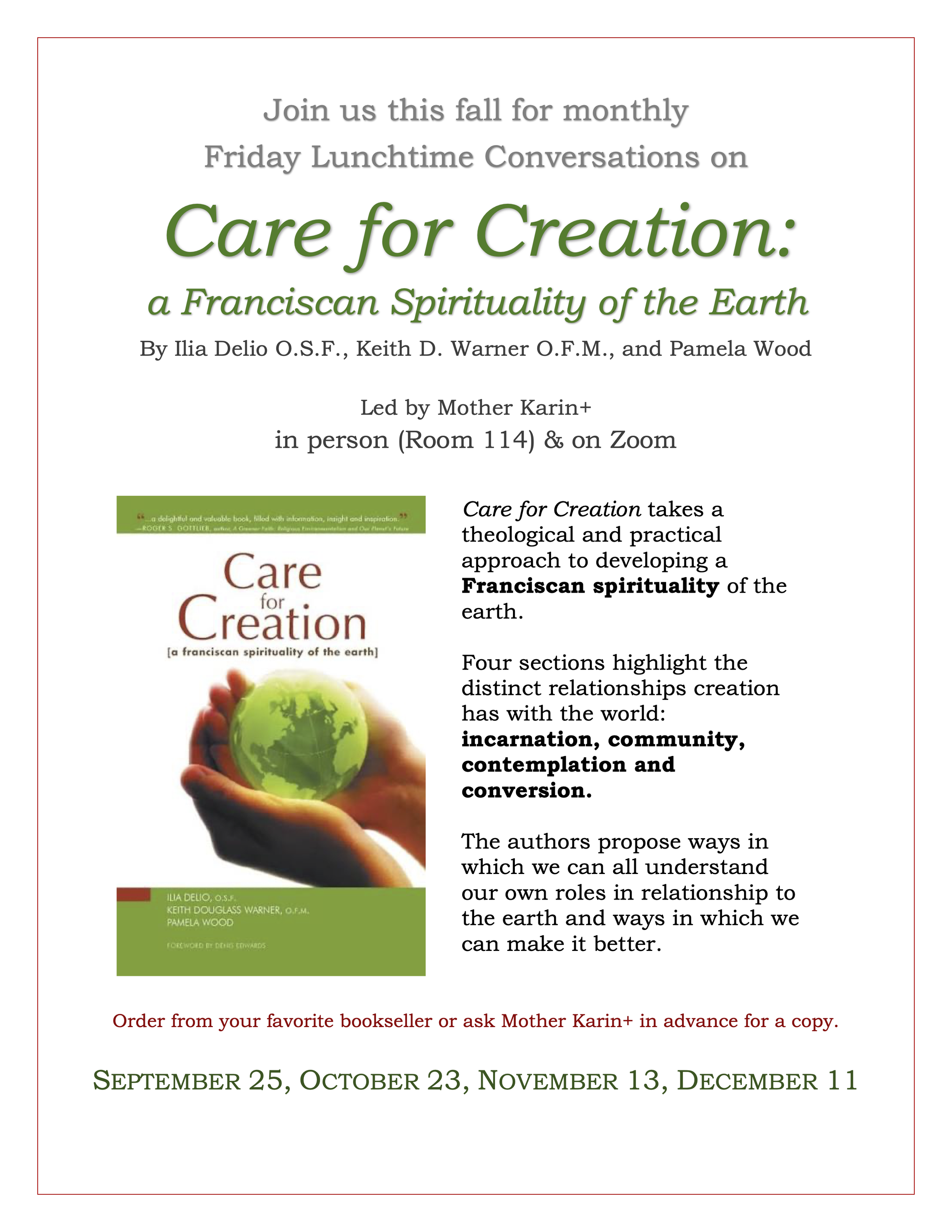 Book Study: Care for Creation
