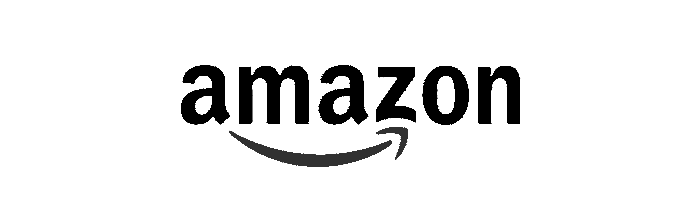 Amazon logo in black.