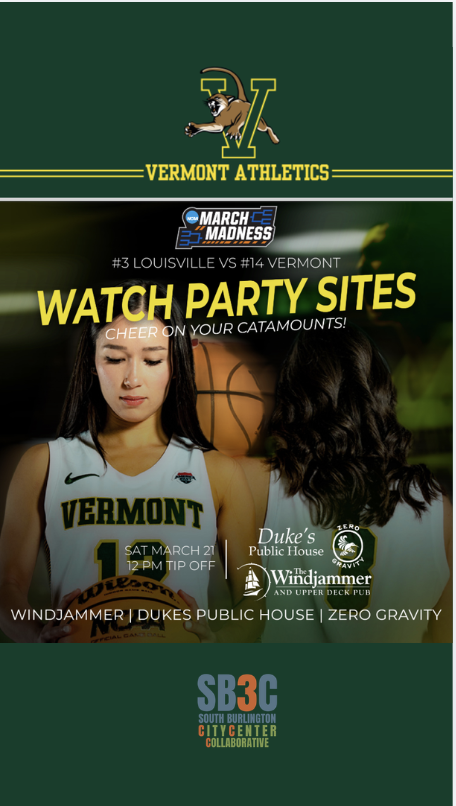UVM Women’s Basketball March Madness Watch Parties