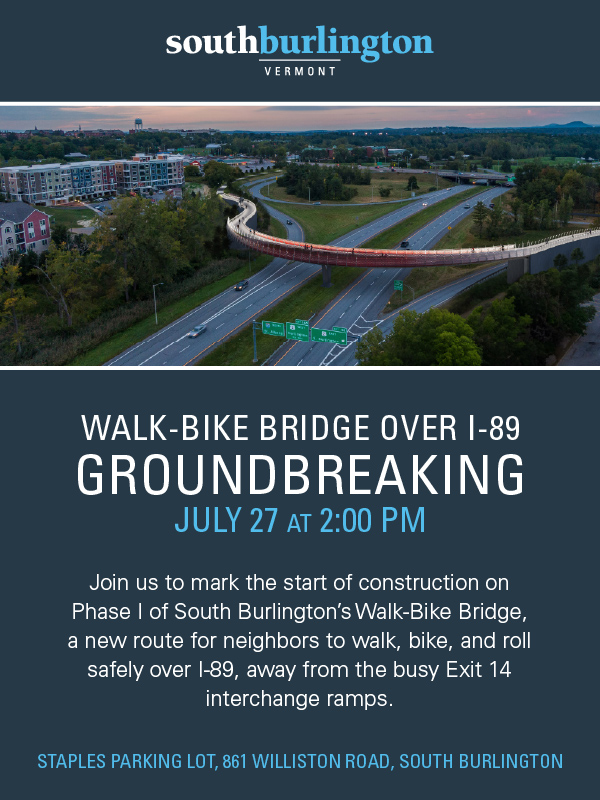 Walk-Bike Bridge over I-89 Groundbreaking