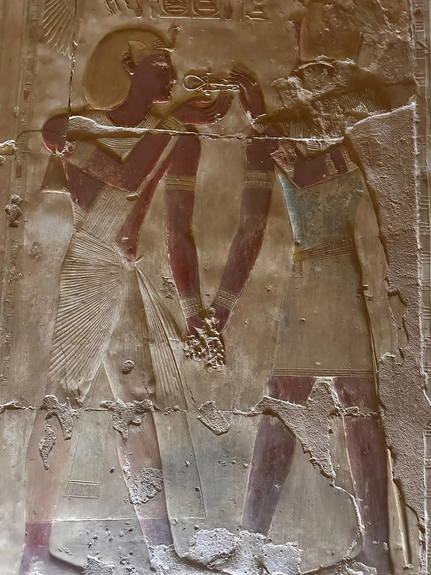 𓋹 What ancient Egypt taught me about receiving

You&rsquo;ll often see this gesture repeated across temple walls in Egypt: a god holding the ankh to the lips of a king or initiate.

This a moment represents a sacred activation, a transmission of lif