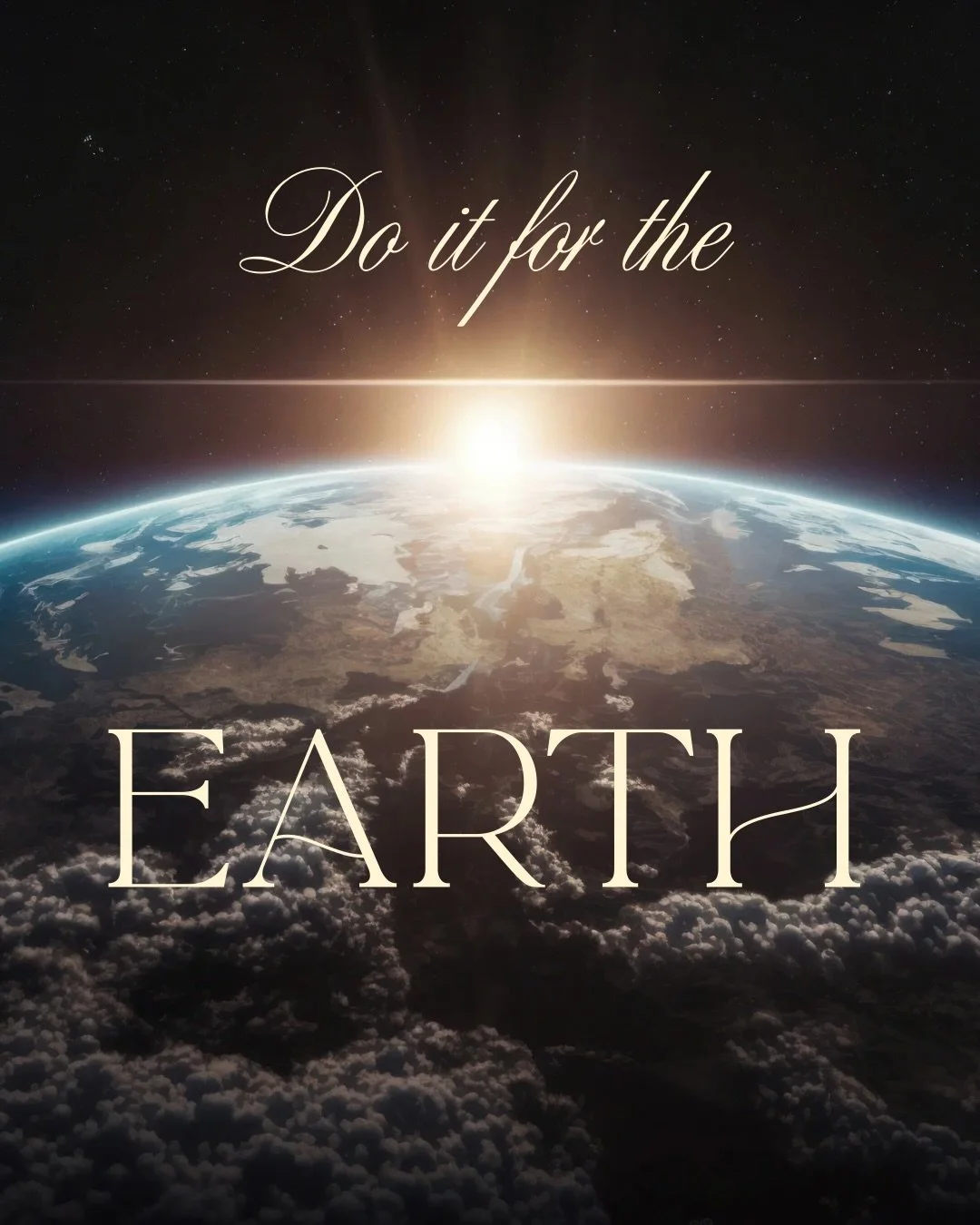 Do it for the Earth 🌍 

Beloveds, I just want to remind you that we are all deeply interconnected with this planet. Our bodies mirror Hers. Our energy moves through the same field, and every time we shift something within, we shift something around 