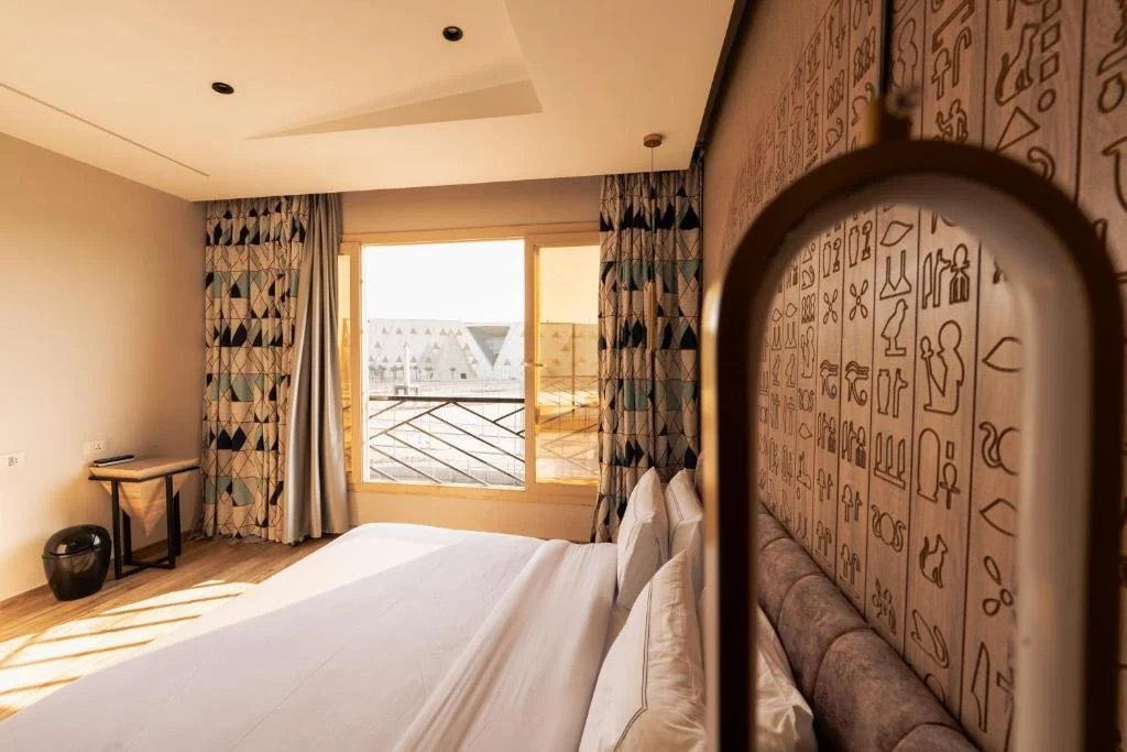 Room view at Royal Great Pyramid Inn in Cairo, Egypt