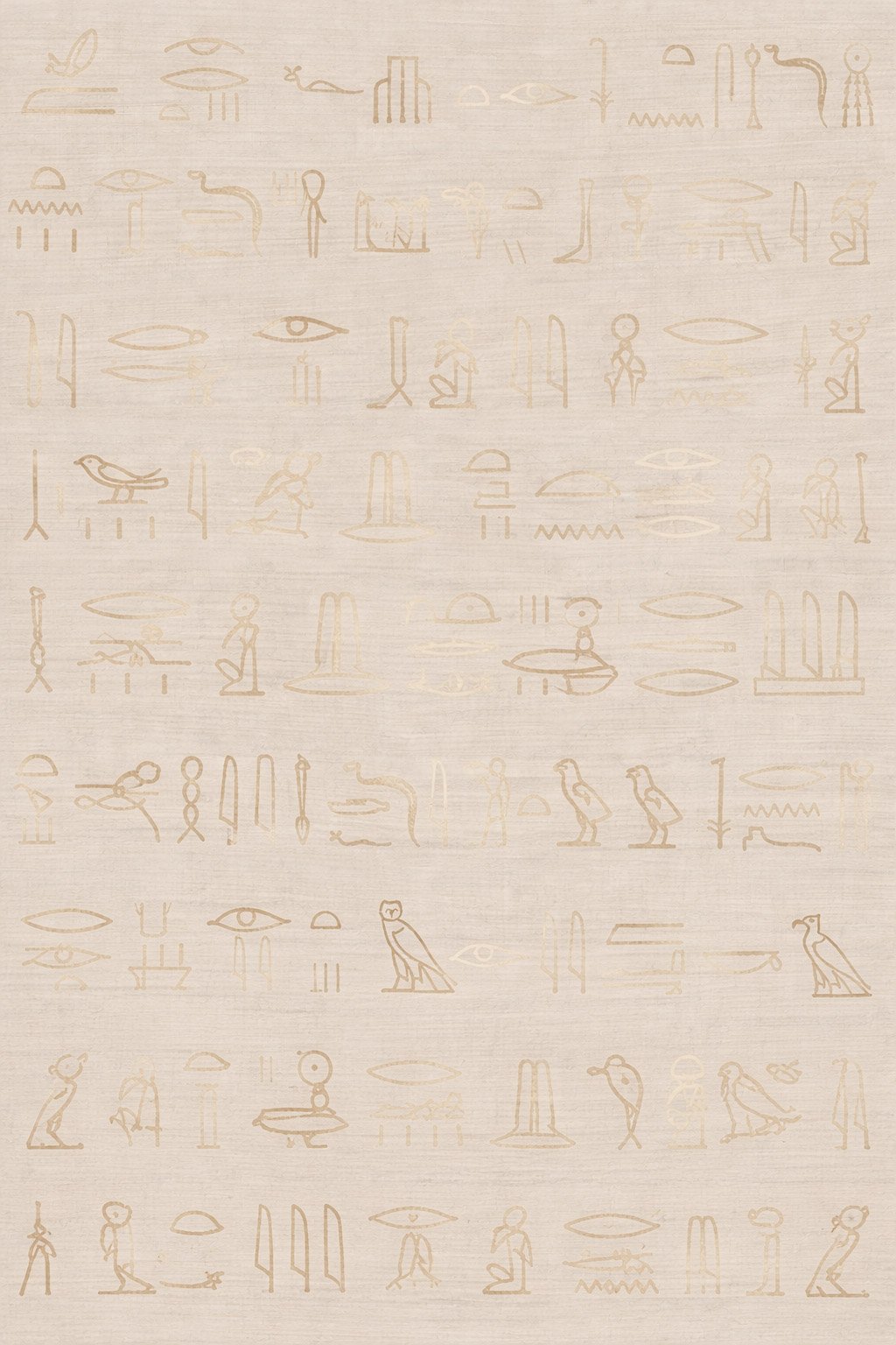 Golden sacred Egyptian hieroglyphs on a papyrus, symbolizing light codes activation and ancient temple wisdom.