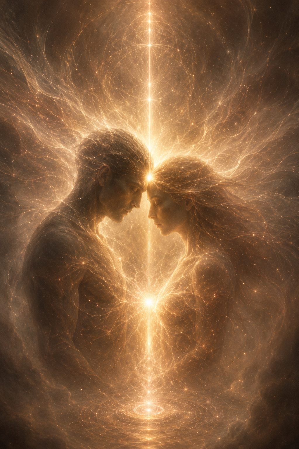 Twin flames soul connection — two souls united in divine light, twin flames regression journey