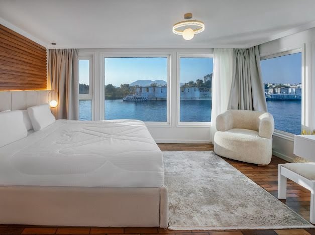 Room view in the private dahabiya