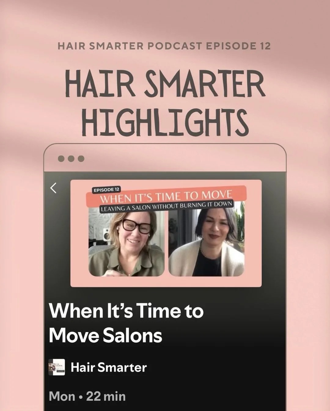 Leaving a salon doesn&rsquo;t have to end in chaos&mdash;listen to the full episode to learn how to do it right. #hairtalk #realtalk #saloneducation #podcast #modernstylist