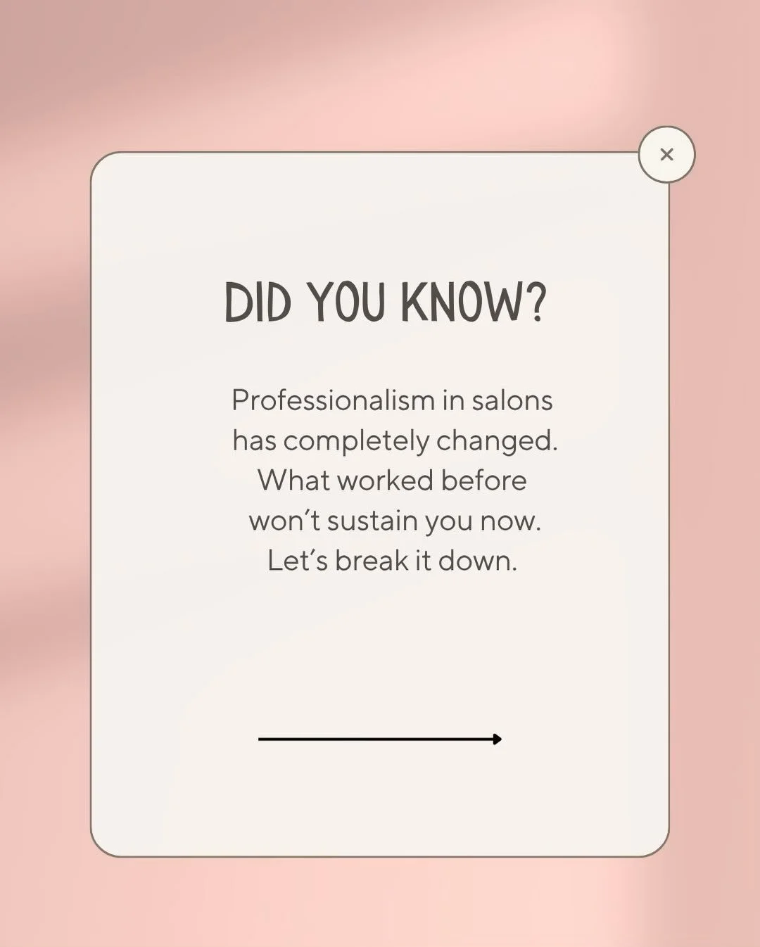 Most stylists don&rsquo;t have a professionalism problem&mdash;
they have a definition problem.

We were taught to push through everything.
Now we&rsquo;re told to set boundaries.

The truth?
Both matter&mdash;and most salons are missing the balance.