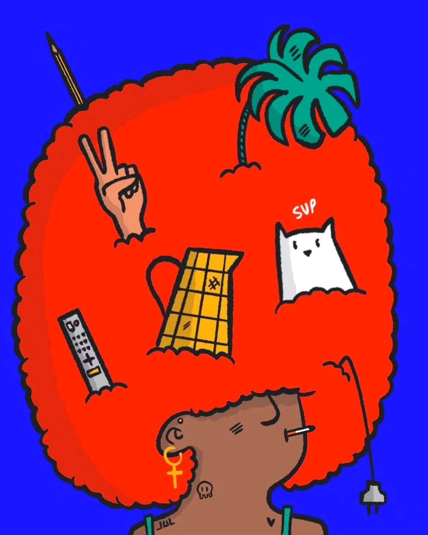 🪴✌🏼🏀

#illustration #Drawing #Dessin #procreate #tattoo