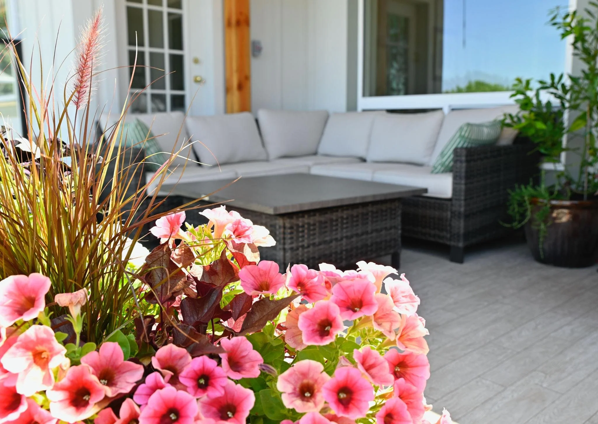 Outdoor spaces deserve the same thoughtful planning as interiors.

Defined seating.
Intentional planting.
Containers that relate to the architecture.
A clear sense of composition.

That&rsquo;s what makes a porch or patio feel finished.

#OutdoorLivi