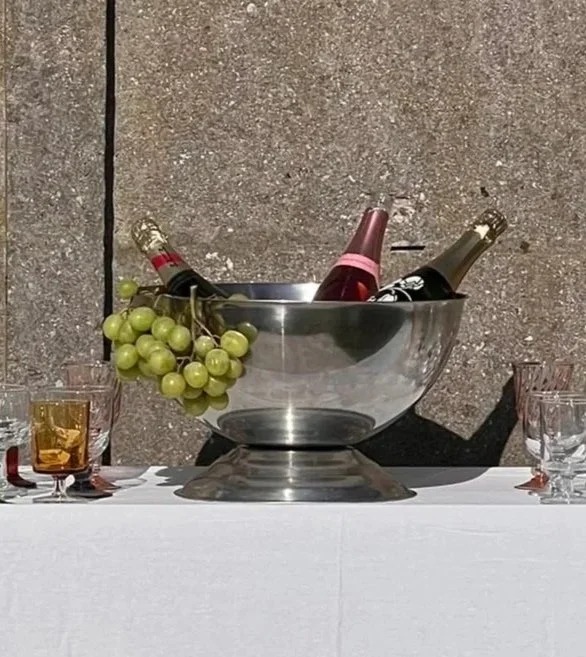 Grandes vasques argentées