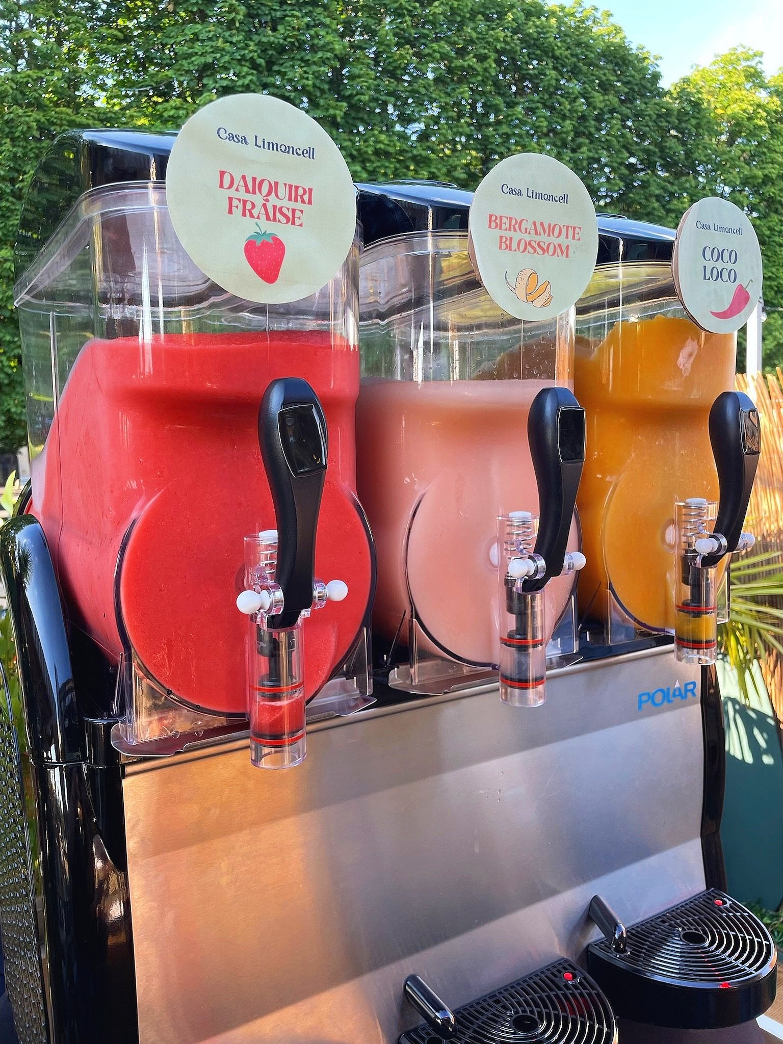 machine à frozen cocktails Bar prestation location bar mobile prestation cocktail sur mesure