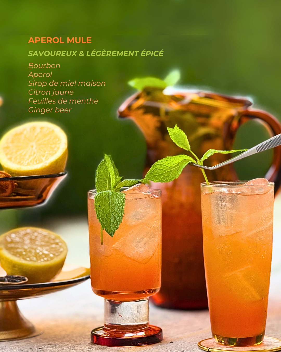 Animation bar et cocktails original personnalisés pour soirée privée à Paris cocktails bar à domicile