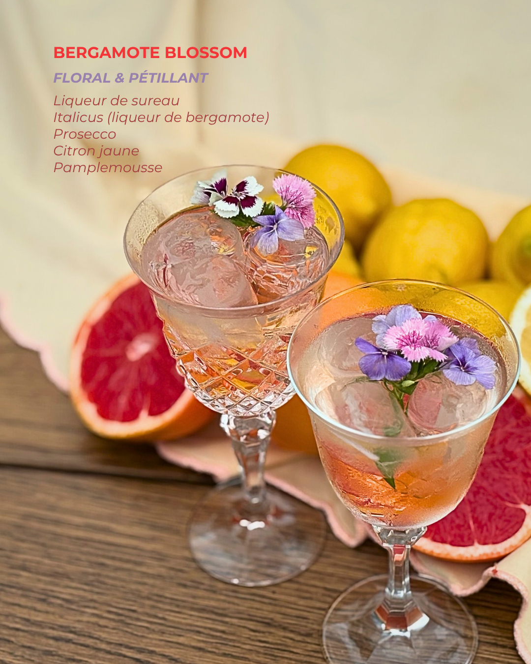 cocktails casa limoncell bergamote blossom prestation bar à cocktails.