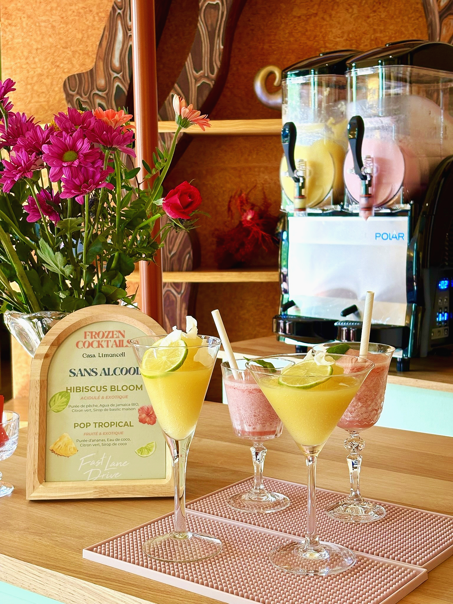 animation cocktails glacés, bar à cocktails original pour mariage et vin d'honneur Paris, Ile de France, dans toute la France