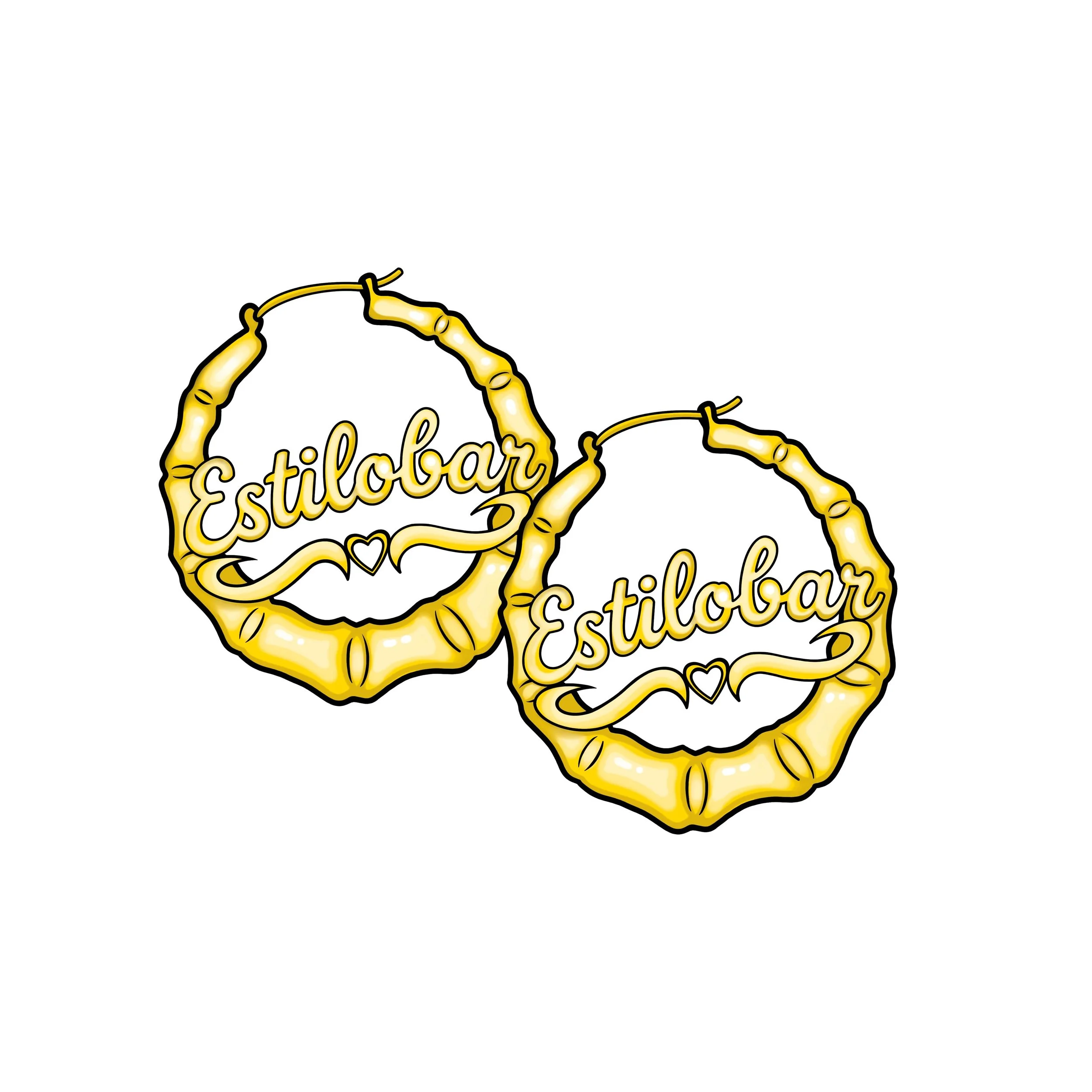 S/o to @___fromfinished for this adorable graphic 💥 

If you&rsquo;ve known me for a long time, you know I am a bamboo earring mami💅🏽 So it was only right to come up with this concept for Estilobar 🤩⭐️

Hehehe I can&rsquo;t for yall to have these
