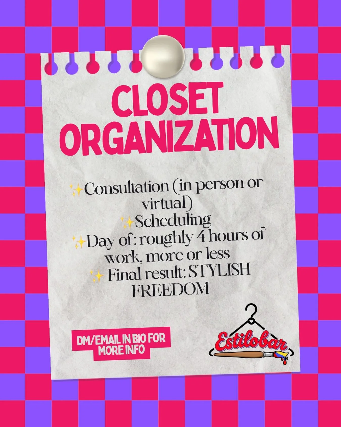 Just a little break down of how it goes for the closet organization service! 👗

Are you looking to prepare yourself for the upcoming new year? What&rsquo;s better than being able to look fabulous and feel your best as you strut your way into 2027 😏