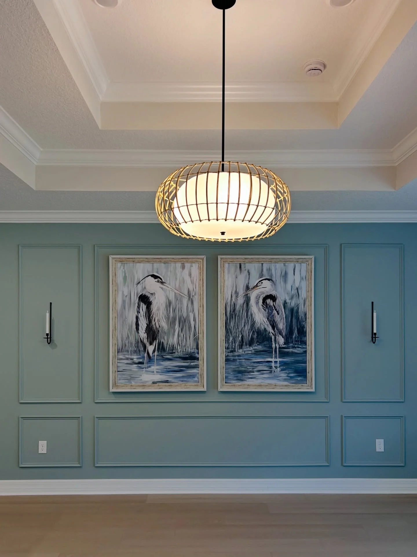 Paint consultation results -  The homeowner hired a contractor to add trim work and paint. The homeowners initially selected the paint color themselves but quickly realized it wasn&rsquo;t working and the blue color they chose felt like a child&rsquo