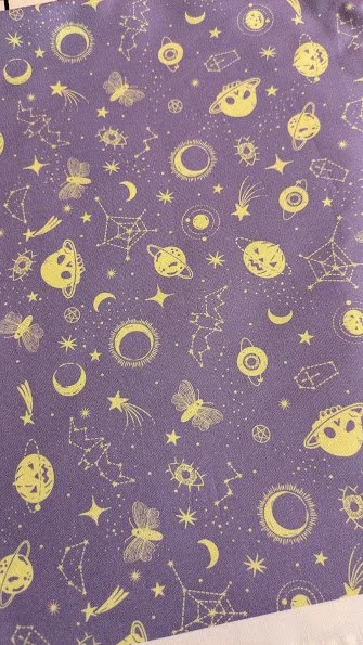 1-3/4 + yards Mystical Halloween by Caroline Alfreds - pattern 120-21801