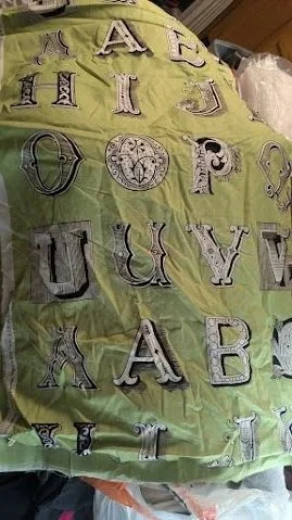 Quilting Treasures - J Wecker Frisch - Tidings of Great Joy - Letters - Green