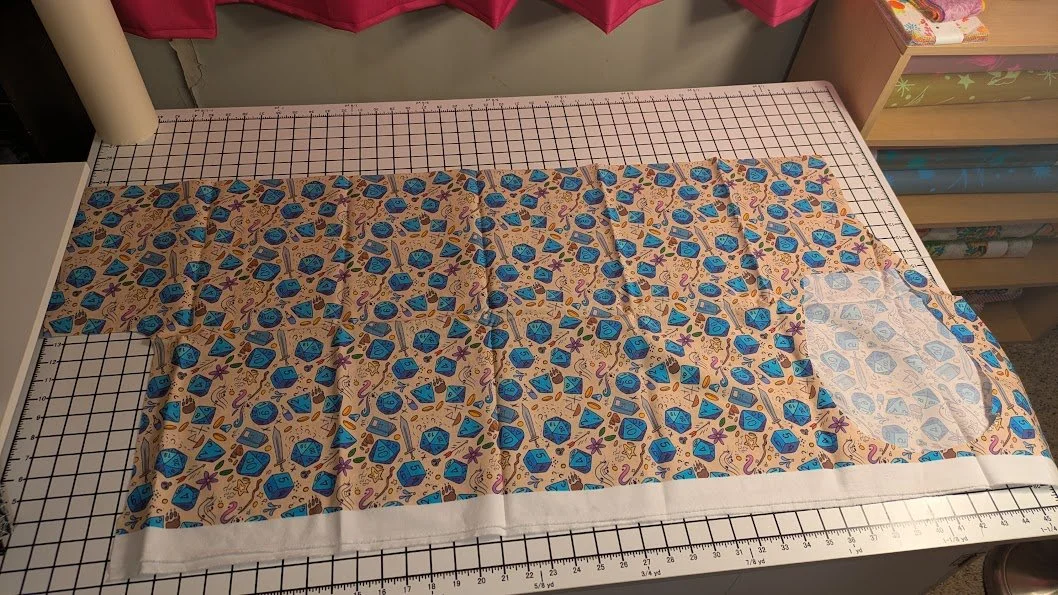 3/4 yard - Spoonflower D&D Heavy Cotton fabric