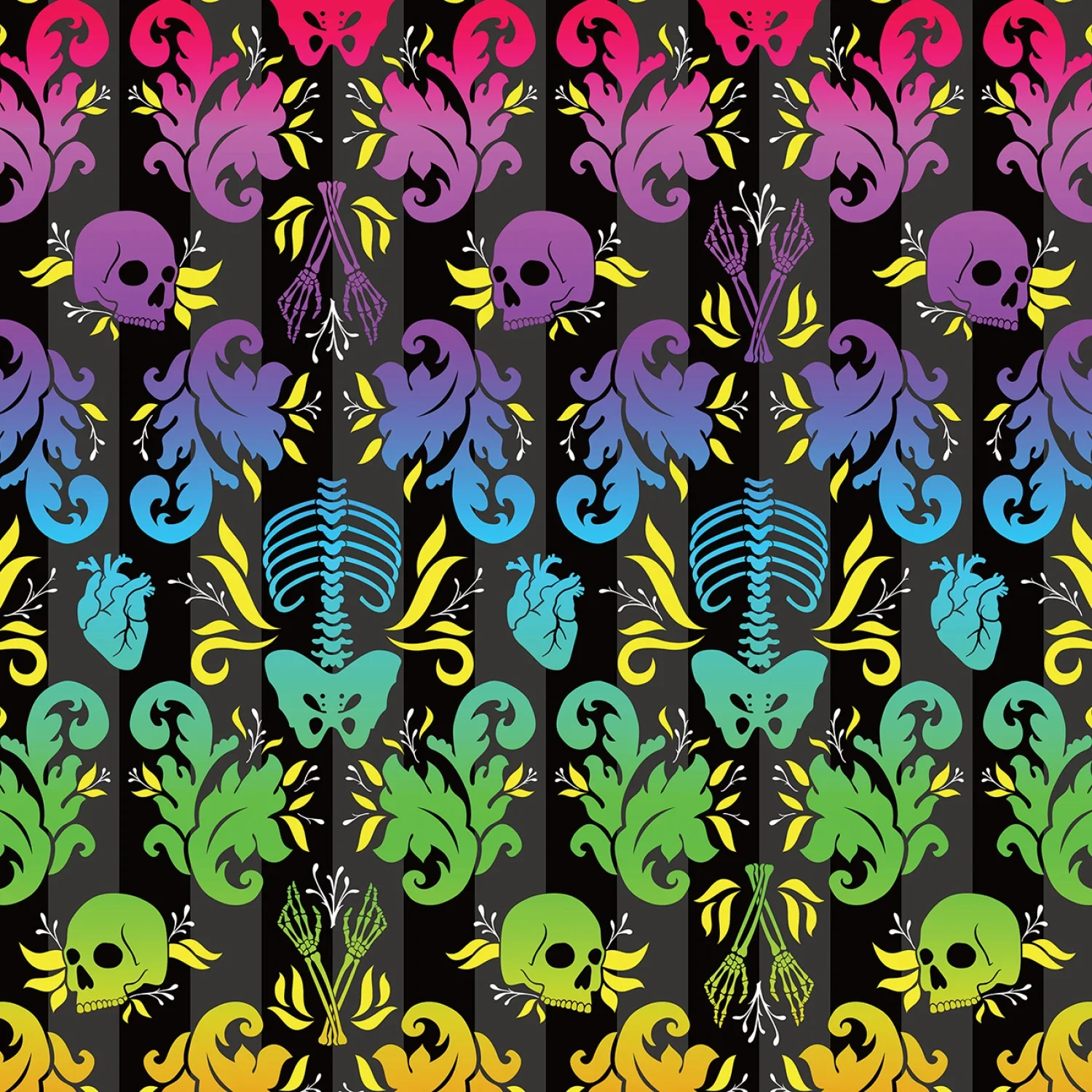 PREORDER - 108" WIDTH - Perchlorate Damask Fatale Extra Wide - Ships in November