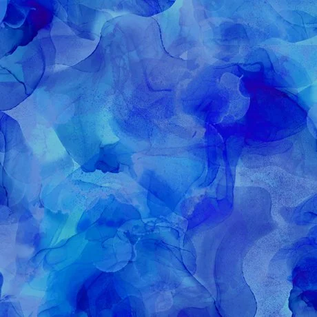 QT Fabrics - Aura - Watercolor Blender - Royal