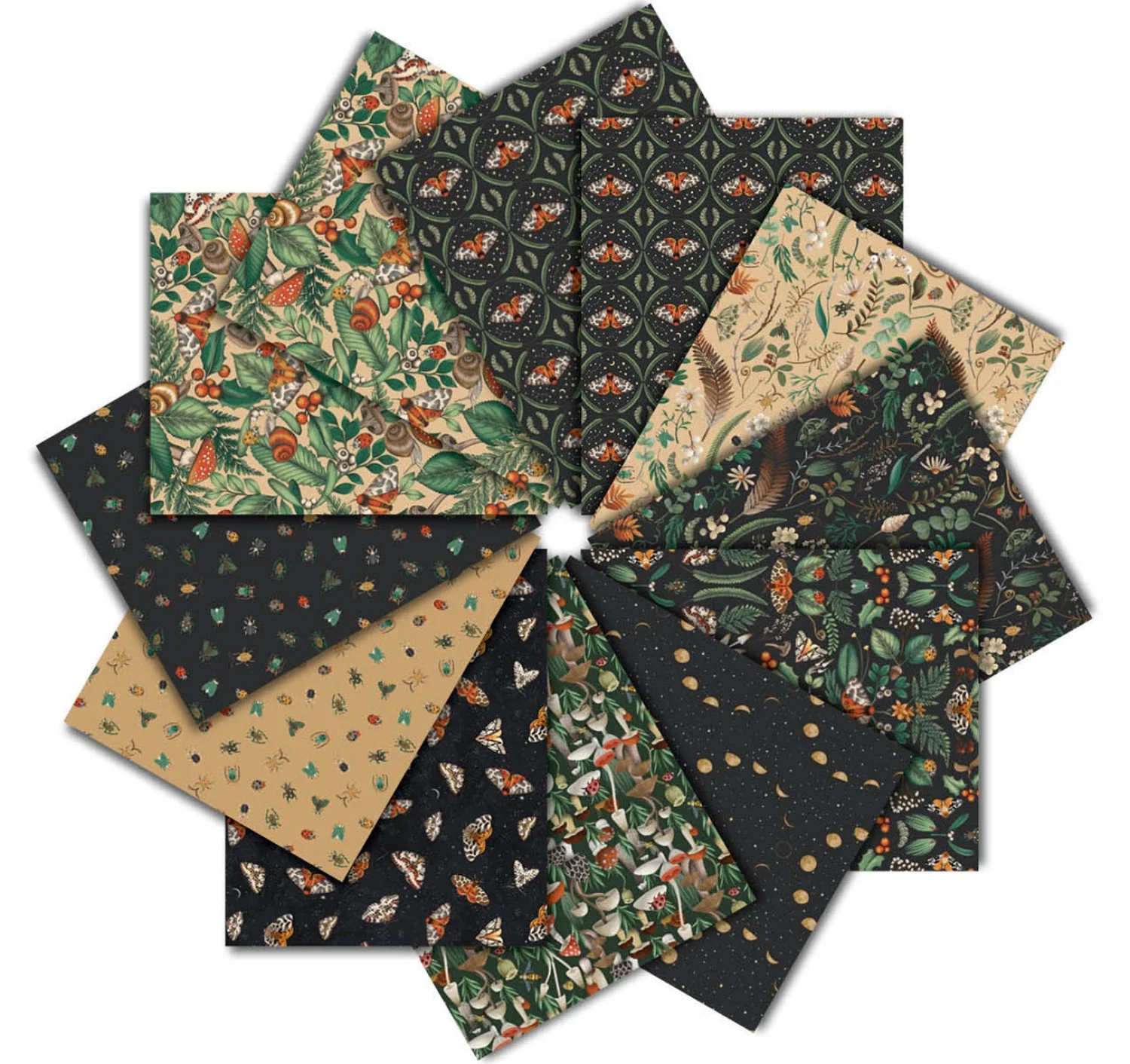 PREORDER - Moth To Flame Fat Quarter Pack, 12 Colors