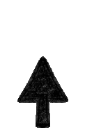 Black upward-pointing arrow icon.