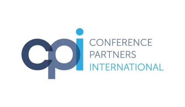 CPI Conference Partners International logo with stylized blue and gray text on a white background.