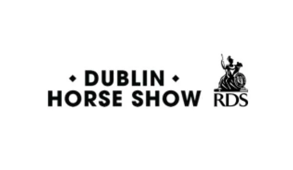 Dublin Horse Show logo with RDS emblem.