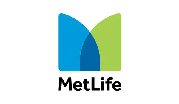 MetLife logo with a blue and green abstract design above the company name.